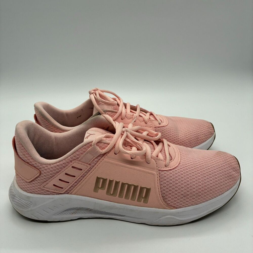 Puma Mens Size 11 Pink Rose Gold Mesh Athletic Running Training Shoes Sneakers - Picture 1 of 7